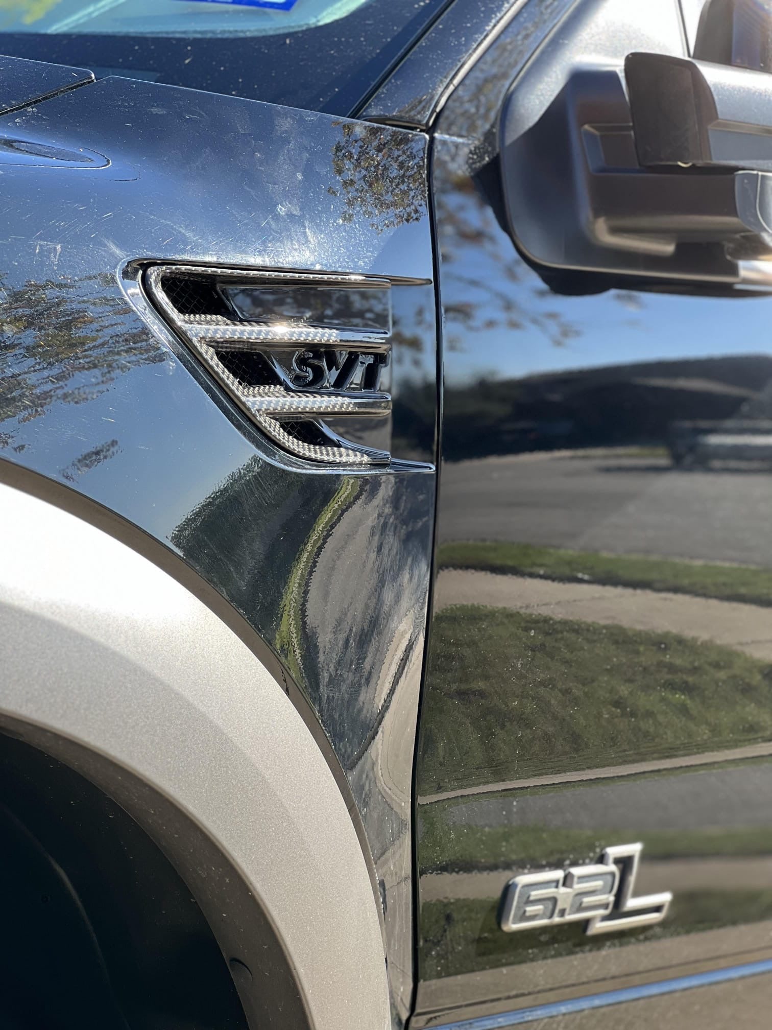 2009-2014 Ford F-150 Raptor SVT | SDP Package Carbon Fiber Side Fender Vent Trim Replacement and Hood Vents Replacement